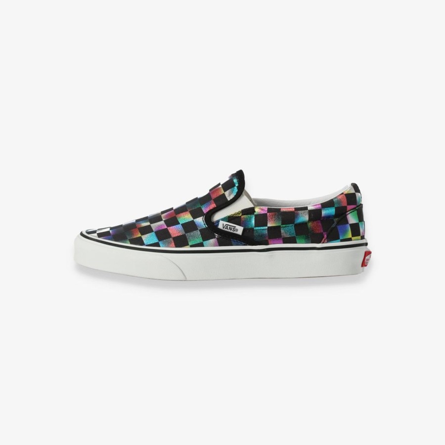 Footwear Vans | Classic Slip-On Iridescent Checkerboard