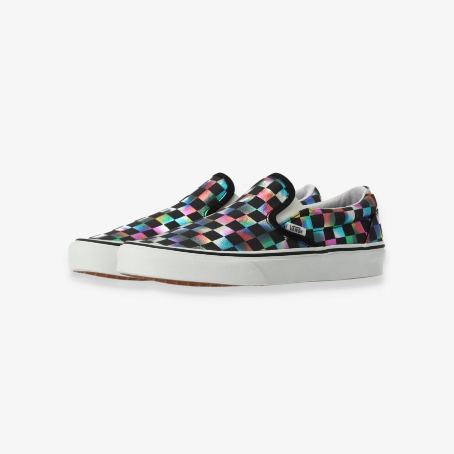 Footwear Vans | Classic Slip-On Iridescent Checkerboard