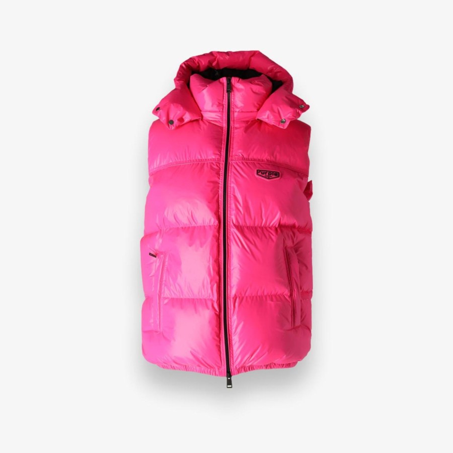 Apparel Purple | Nylon Puffer Vest