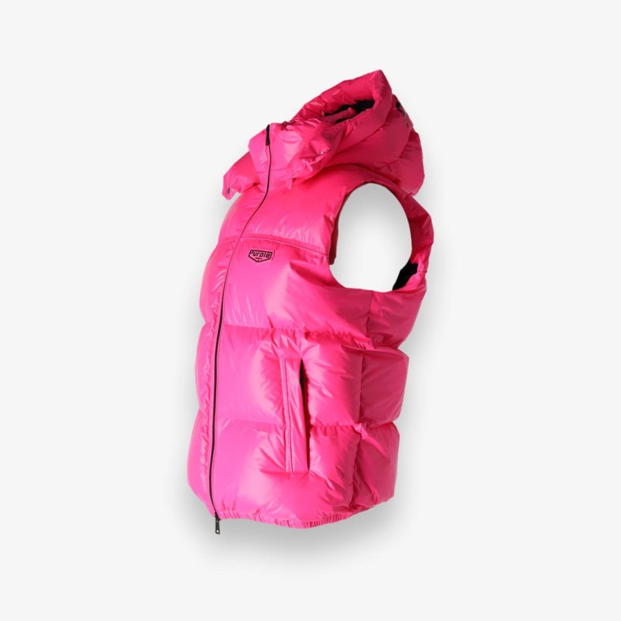 Apparel Purple | Nylon Puffer Vest