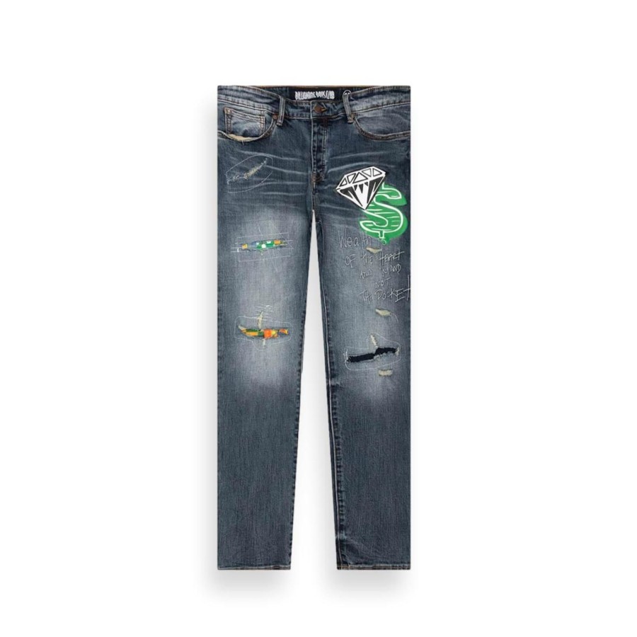 Apparel BBC | Billionaire Boys Club Bb Universe Jean Men'S 811-7105-Crater By Bbc Of (Grey Color) For Only $230.00 - 811-7105-Crater