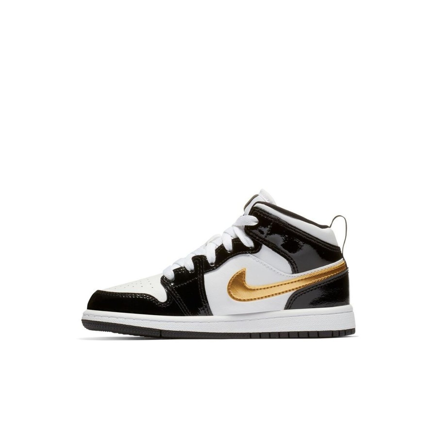 Footwear Jordan | Air Jordan 1 Mid Patent Se 'Black Gold' Ps